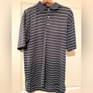 Peter Millar Navy Striped Polo Shirt